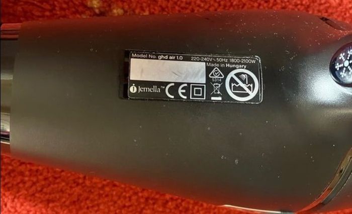 Ghd air 1.0 hairdryer with diffuser