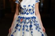 White and Blue Dress Size 16