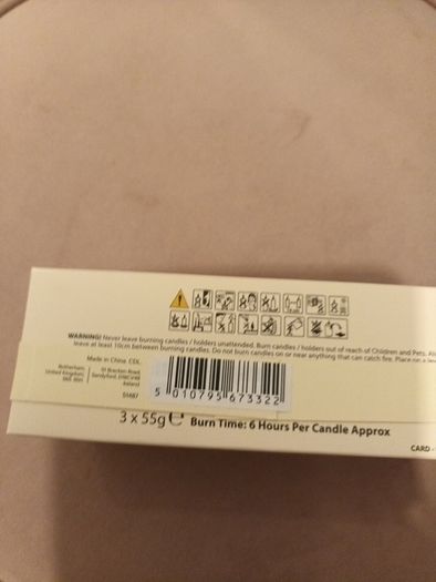Set of scented  3 candles