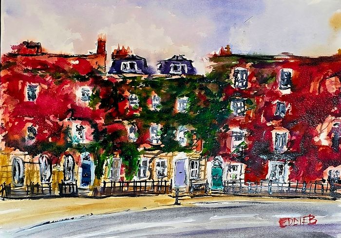 Fitzwilliam square watercolour