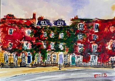 Fitzwilliam square watercolour