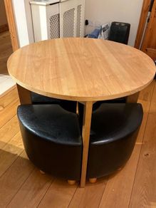 Dining table and 4 stools