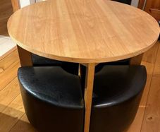 Dining table and 4 stools