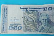 Irish 1987  Twenty Pound "YEATS"  banknote in Very Fine  condition
