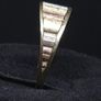 Vintage Italian 14ct Gold Ring 14KT Three Colour Gold Band Size 51.5 / 52 Image 4