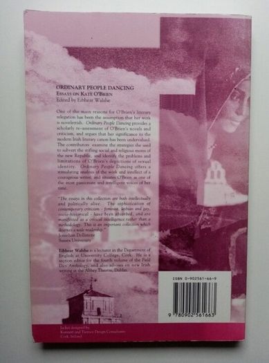 Ordinary People Dancing Essays on Kate O'Brien - Irish Women's Literature
