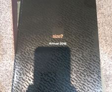The size? Annual 2015 Book - Limited Edition Sneaker Culture Memorabilia, rare and collectable. Trainers, runners, clothes, sports wear, football casuals, street wear, sub culture.