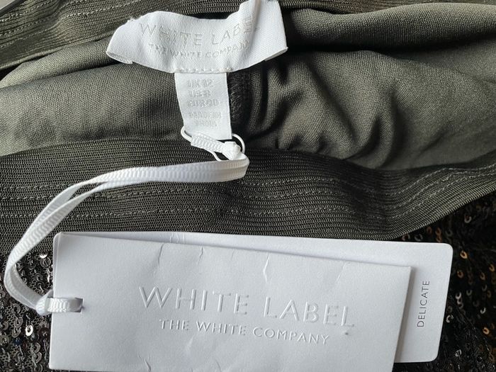 Sequin wide leg trousers size 12 White Label the White company BNWT
