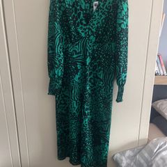 Emerald green/black dress