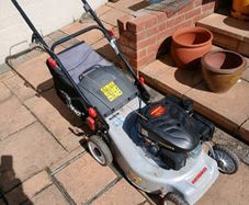 Petrol lawn mower