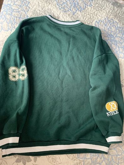 Ladies Bershka Oversized Green Crewneck Size M