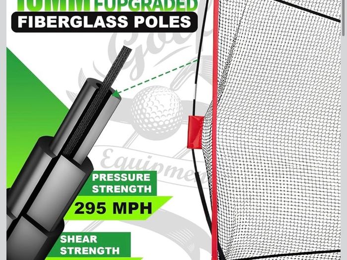 Golf Net, 10x7ft Practice Net with Chipping Nets, Gifts for Golfer Golf Hitting Aid Nets for Backyard Training with Chipping Nets, Foldable Mat, Silk Target, 8 Tees, 6 Balls, Carry Bag
