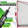 Golf Net, 10x7ft Practice Net with Chipping Nets, Gifts for Golfer Golf Hitting Aid Nets for Backyard Training with Chipping Nets, Foldable Mat, Silk Target, 8 Tees, 6 Balls, Carry Bag Image 2