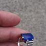 Stunning Art Deco Blue Chalcedony Ring Image 3