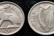 [#973] - Ireland 1968 | 3 Pence | Irish 3d | Hare | KM.12a | MS