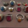 Collectible Antique Brass Rings 15 Mixed Vintage Handmade Designs Image 7