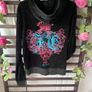 hoodie juicy couture black logo hoodie large Image 3
