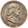 B.Franklin Half Dollar 1957 D Image 3