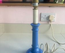 Vintage Marks and Spencer Blue Porcelain Table Lamp
