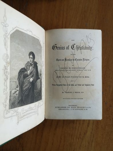 The genius of Christianity; or, The spirit and beauty of the Christian religion by Chateaubriand