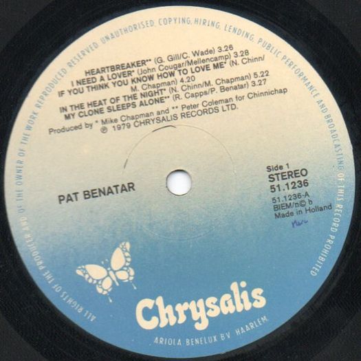 Pat Benatar In The Heat Of The Night