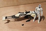 Star Wars Biker Scout &amp; Speeder Bike 3.75 " Scale As New Out Of Pack