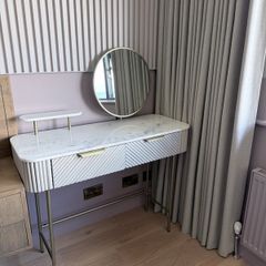 Next 'Valencia' Light Grey Solid Mango Wood Dressing Table - Mint Condition