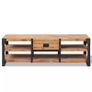 TV Stand Solid Acacia Wood 140x40x45 cm Image 3