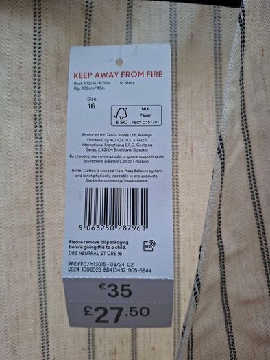 Summer cotton dress brand new with tags
