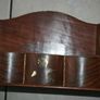 Vintage Letter Holder Handmade Wooden Paper Rack with Moorish Brass Inlays Office Desk Organiser 10,4" x 4" H-7" Image 10
