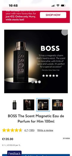 HuGO BOSS The Scent Magnetic 100ml for him