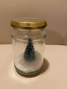Christmas tree in a jar