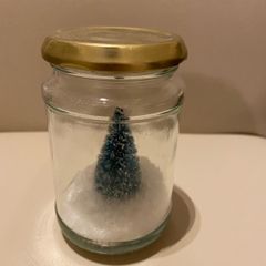 Christmas tree in a jar