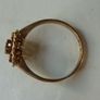 9ct Gold Garnet Cluster Flowerhead Ring, Rope Twist, Birmingham 1977, Size O, 1.96g Image 5