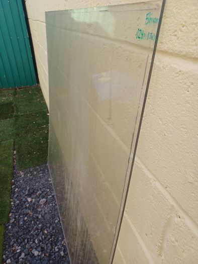 Perspex, 129 cm x 130 cm, 5mm thickness