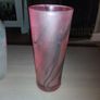 Glass Colorful Drip Vase 24 inches tall and companion piece 8 inches tall Image 8