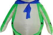 Frog Costume, Adult Inflatable Costume Frog Halloween Costumes Full Body Blow up Cosplay Costume Suit for Men Women Funny Fancy Dress Party