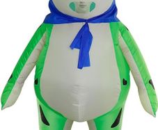 Frog Costume, Adult Inflatable Costume Frog Halloween Costumes Full Body Blow up Cosplay Costume Suit for Men Women Funny Fancy Dress Party