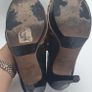 RIVER ISLAND platform peep toe leopard print heels Sz 38/5UK - Rrp 75 (New) Image 10
