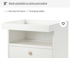Changing table with drawers