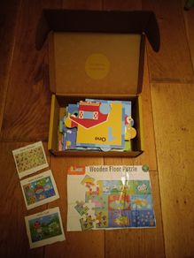 Large wooden floor puzzle