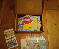 Large wooden floor puzzle
