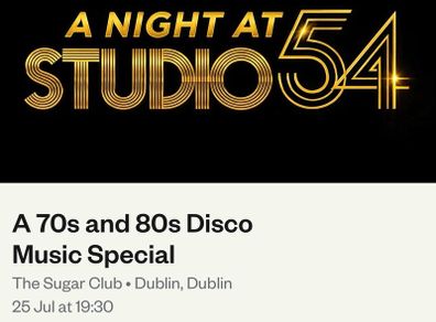 A night at studio 54