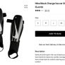 Nike Black Charge Soccer Shin Guards Size M Image 4