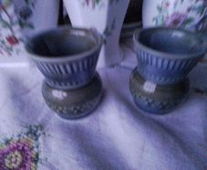 Two Irish Pottery Miniature Vases