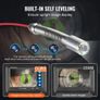 165 ft/50m, Self-Leveling Drain Camera with 512Hz Transmitter, Distance Counter, 9" Screen 1080P HD Snake Plumbing Camera Image 4