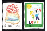 1991 Ireland Love Commemorative Stamps Mint Never Hinged (MNH)