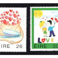 1991 Ireland Love Commemorative Stamps Mint Never Hinged (MNH)