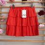 skirt Zara mini pleated tiered skirt coral red small Image 8