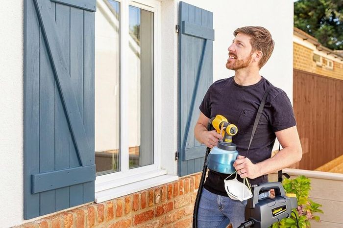 Paint sprayer for fences barns decks and garden furniture